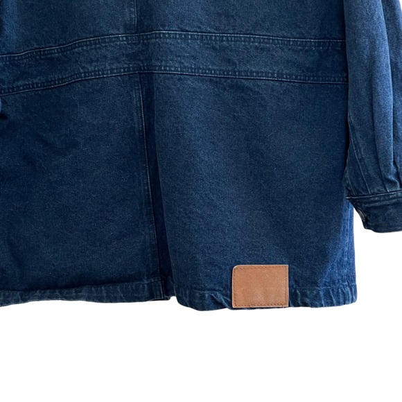 Oversized Vintage Chore Denim Barn Western Jean Jacket - Picture 9 of 10